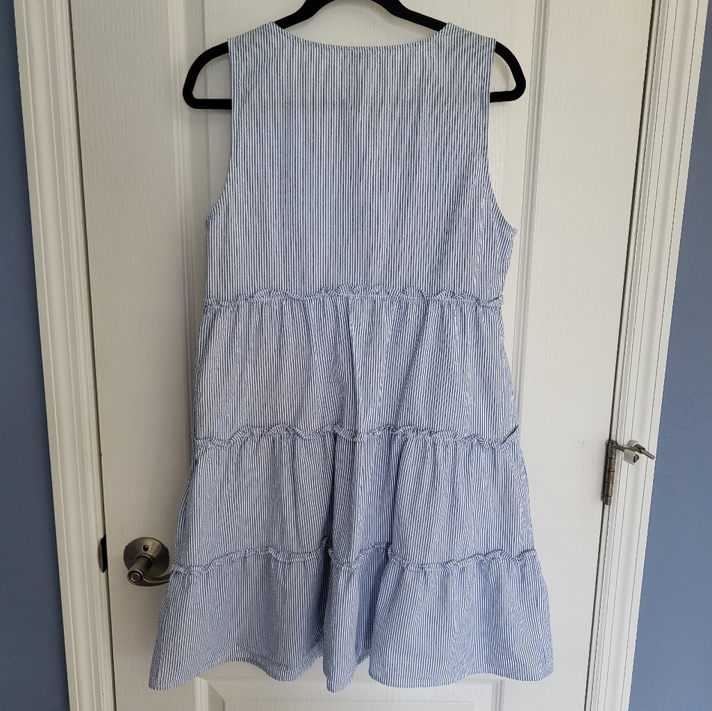 J Crew Factory Seersucker Dress - Picture 2 of 7